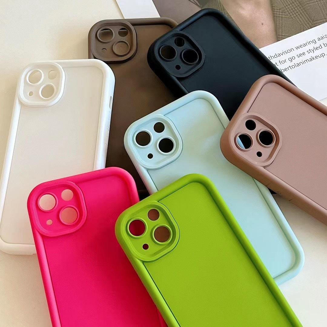 Frosted Photo Frame Simple Drop-resistant Soft Phone Case