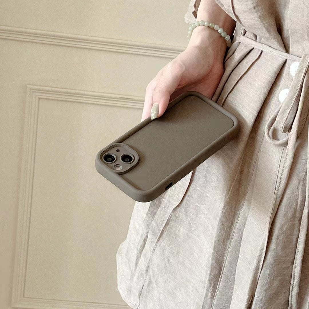 Frosted Photo Frame Simple Drop-resistant Soft Phone Case