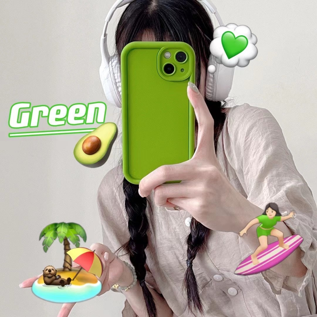 Frosted Photo Frame Simple Drop-resistant Soft Phone Case