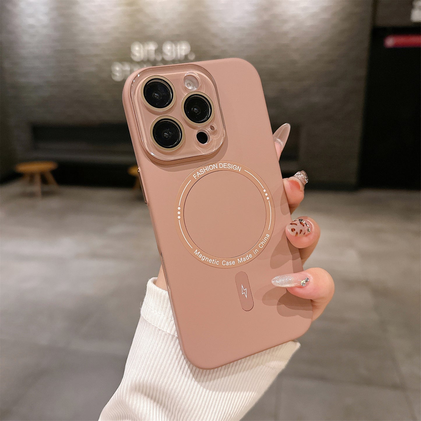 Crystal Lens Full Skin Feel Hard Phone Case