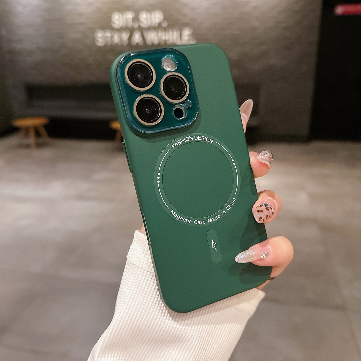 Crystal Lens Full Skin Feel Hard Phone Case