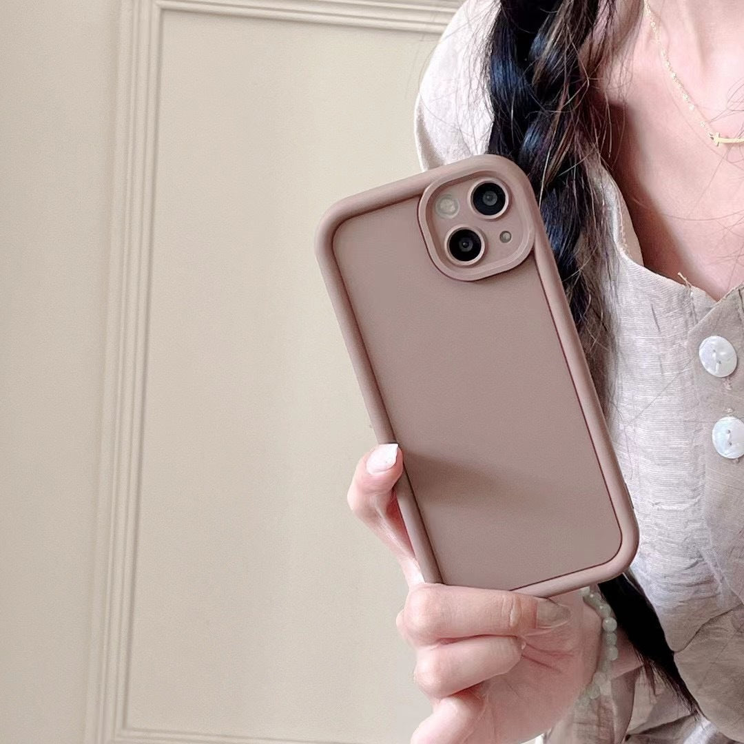 Frosted Photo Frame Simple Drop-resistant Soft Phone Case