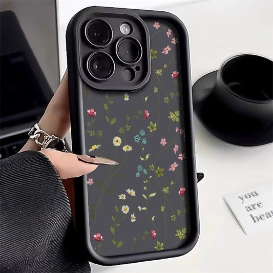 Line Flower Phone Case Photo Frame