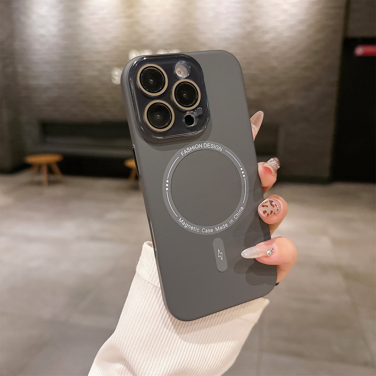 Crystal Lens Full Skin Feel Hard Phone Case