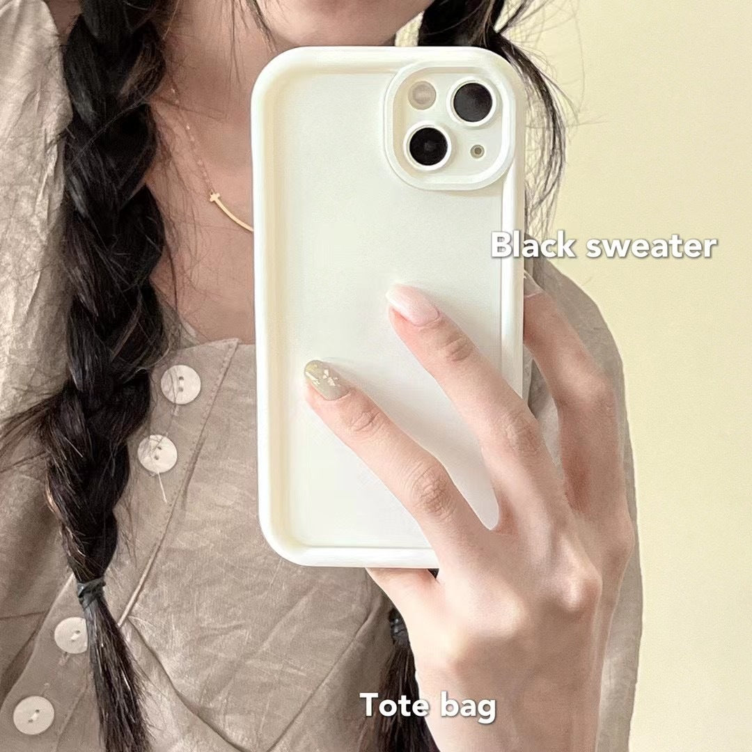 Frosted Photo Frame Simple Drop-resistant Soft Phone Case