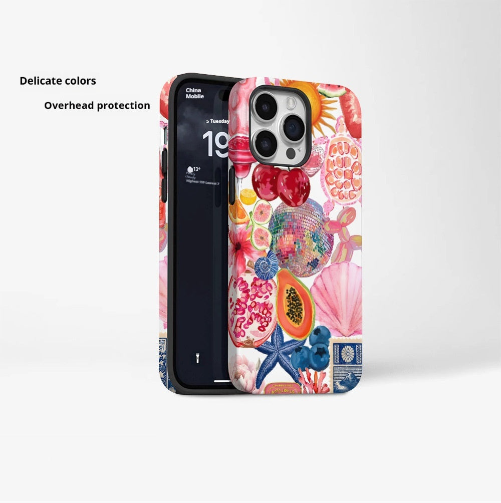 Creative And Minimalist Marine Bio Printed Phone Case