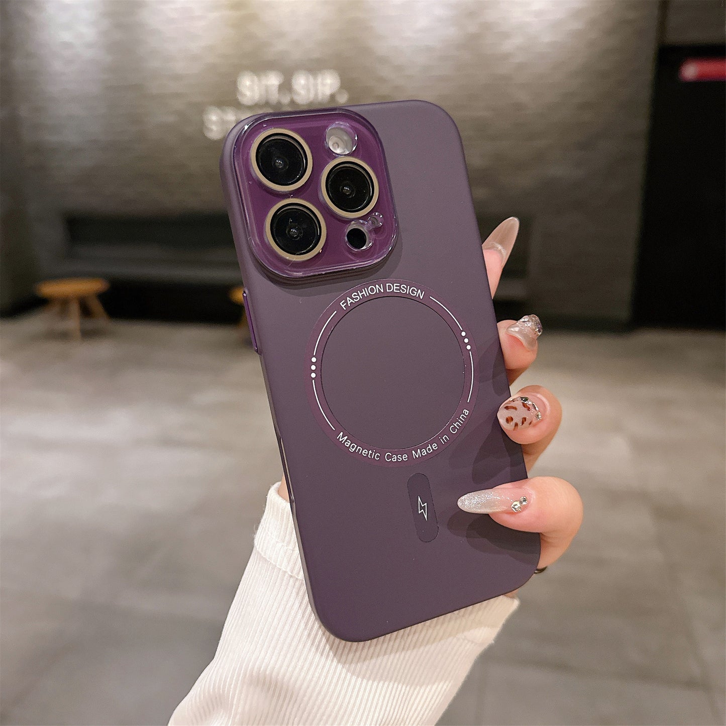 Crystal Lens Full Skin Feel Hard Phone Case